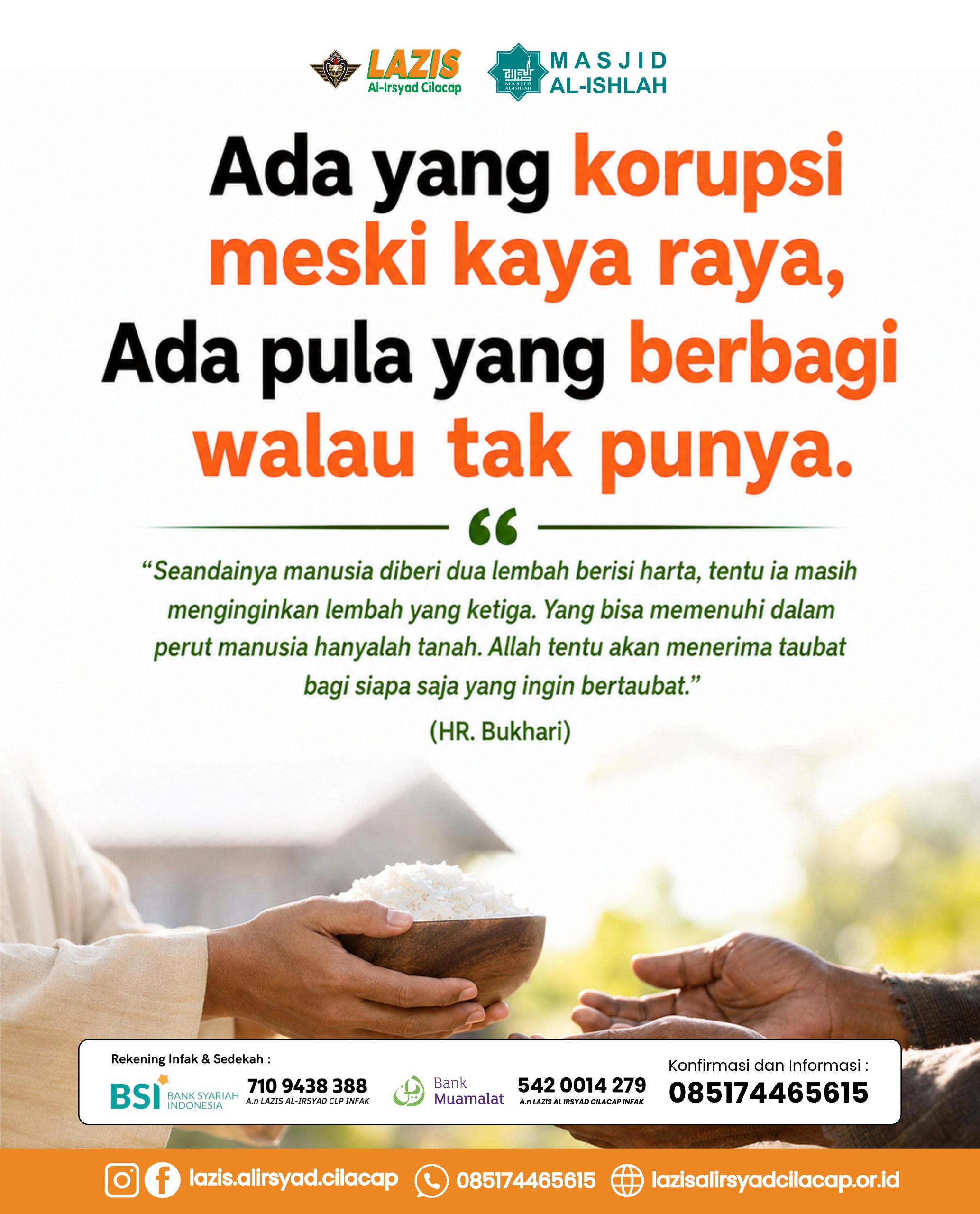 Harta Terbaik adalah yang Membawa Manfaat: Mari Bersedekah untuk Sesama