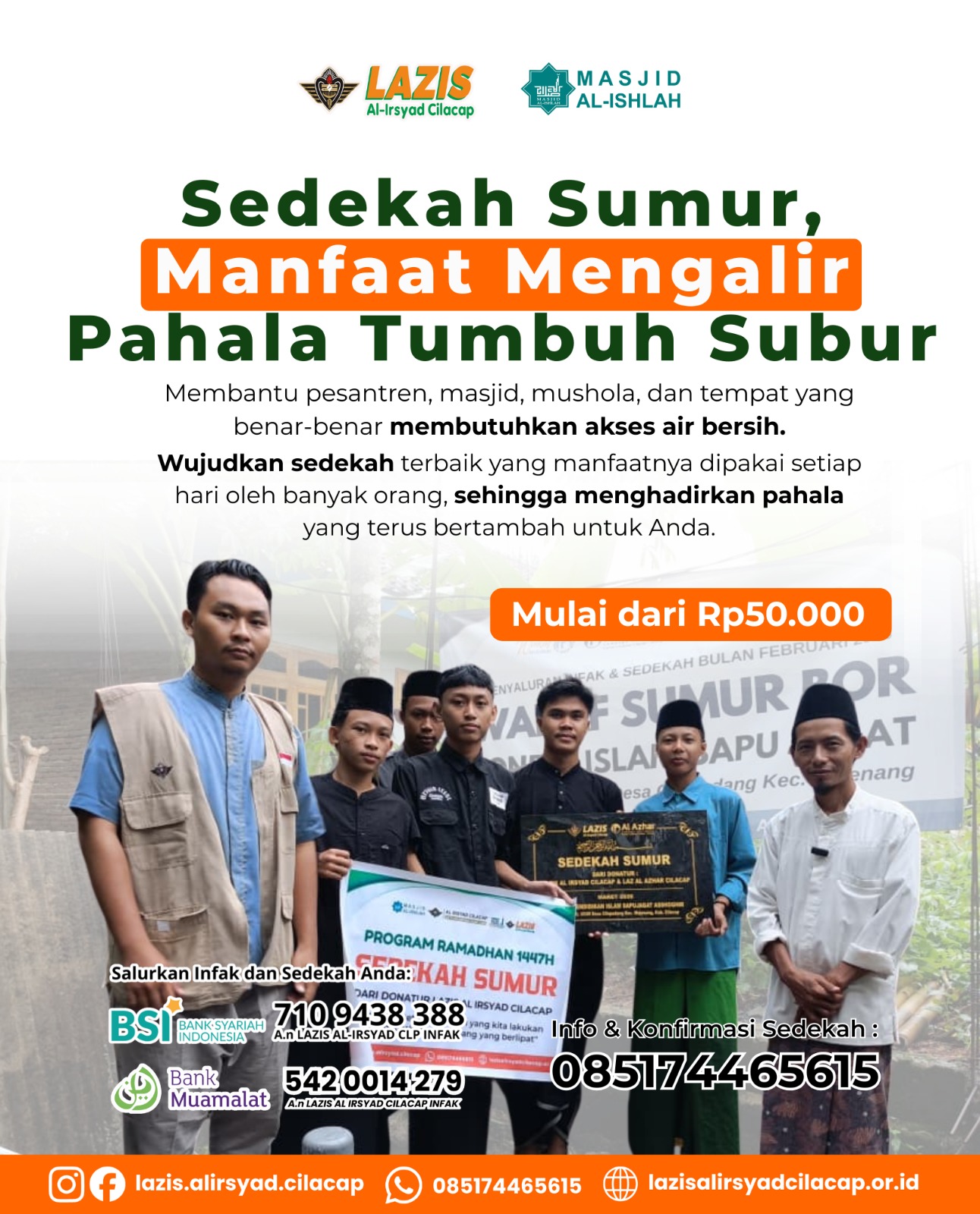 Sedekah Sumur Mulai 50 Ribu 