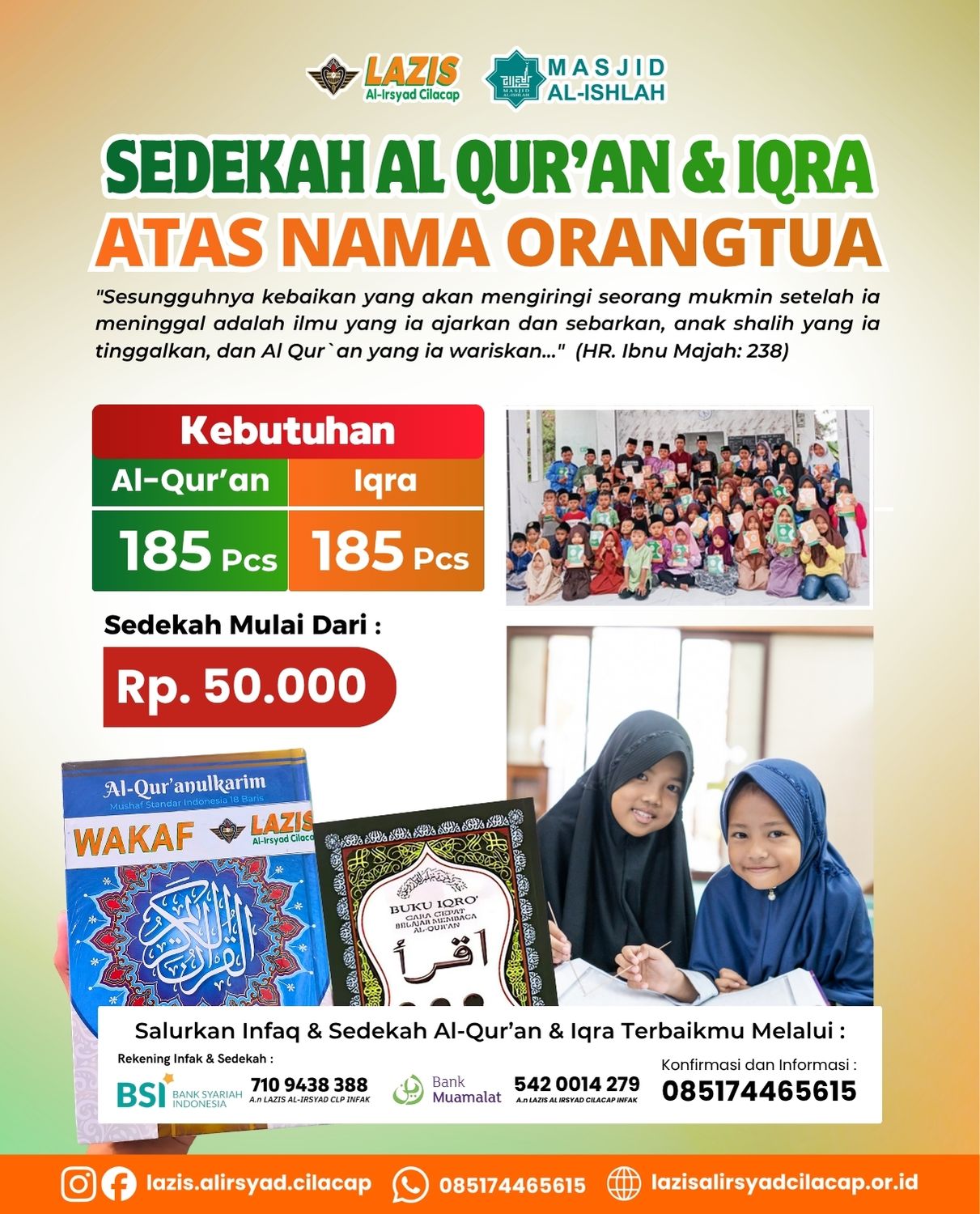 Sedekah Al-Qur'an & Iqro'